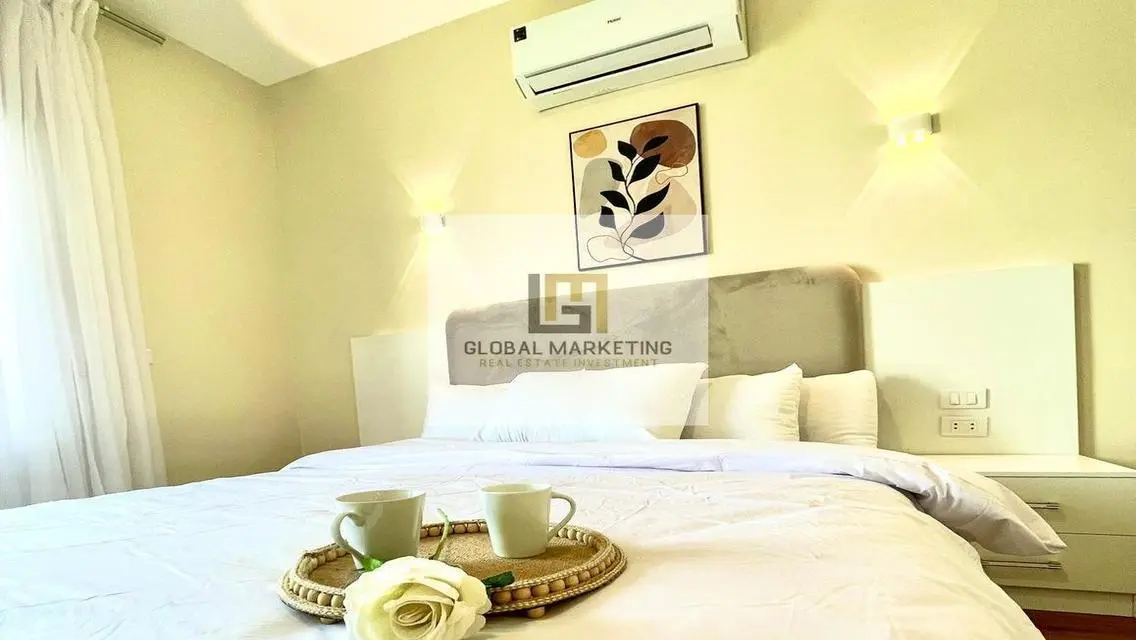 ارقي دوبلكس ارضي بجاردن للايجار مفروش في ايستاون .