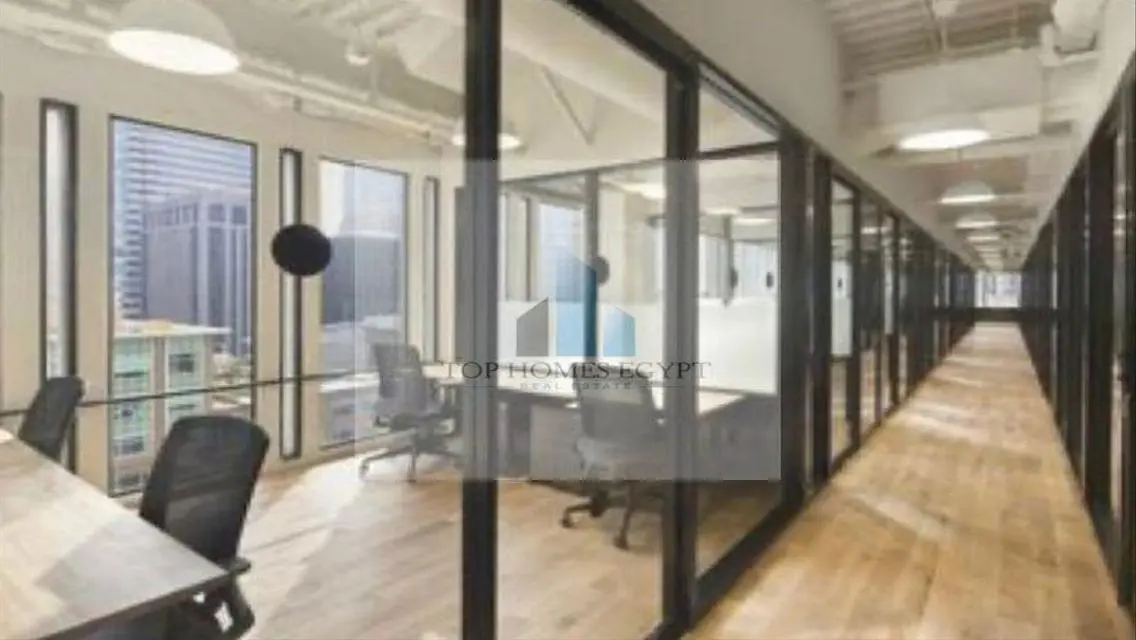 Office for rent 478m finished/ACs in Bank Center