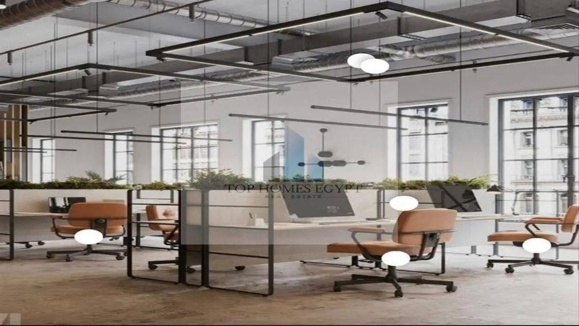 Office for rent 478m finished/ACs in Bank Center