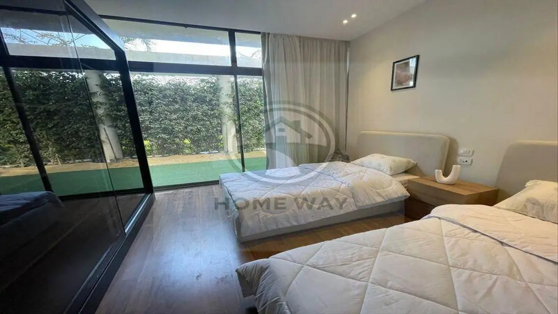 prime location furnished apartment with garden