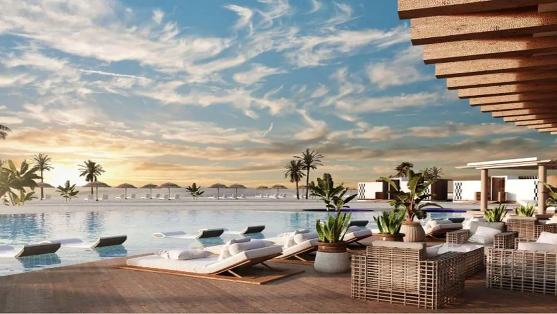finished chalet garden in Cali Coast Ras El Hekma