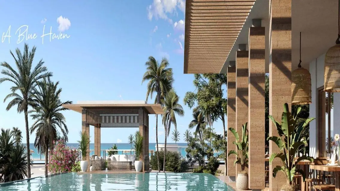 finished chalet garden in Cali Coast Ras El Hekma
