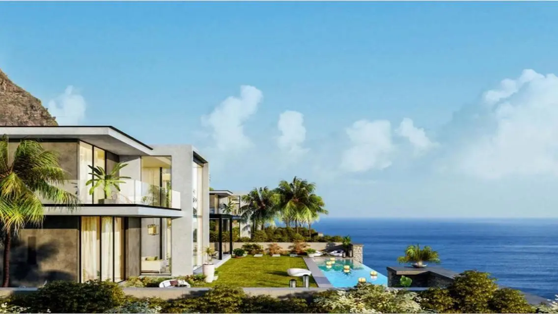 finished chalet garden in Cali Coast Ras El Hekma