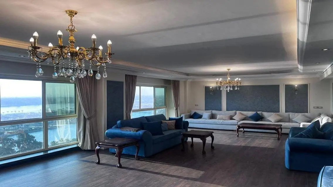 Hotel suite with a fantastic view of the Nile