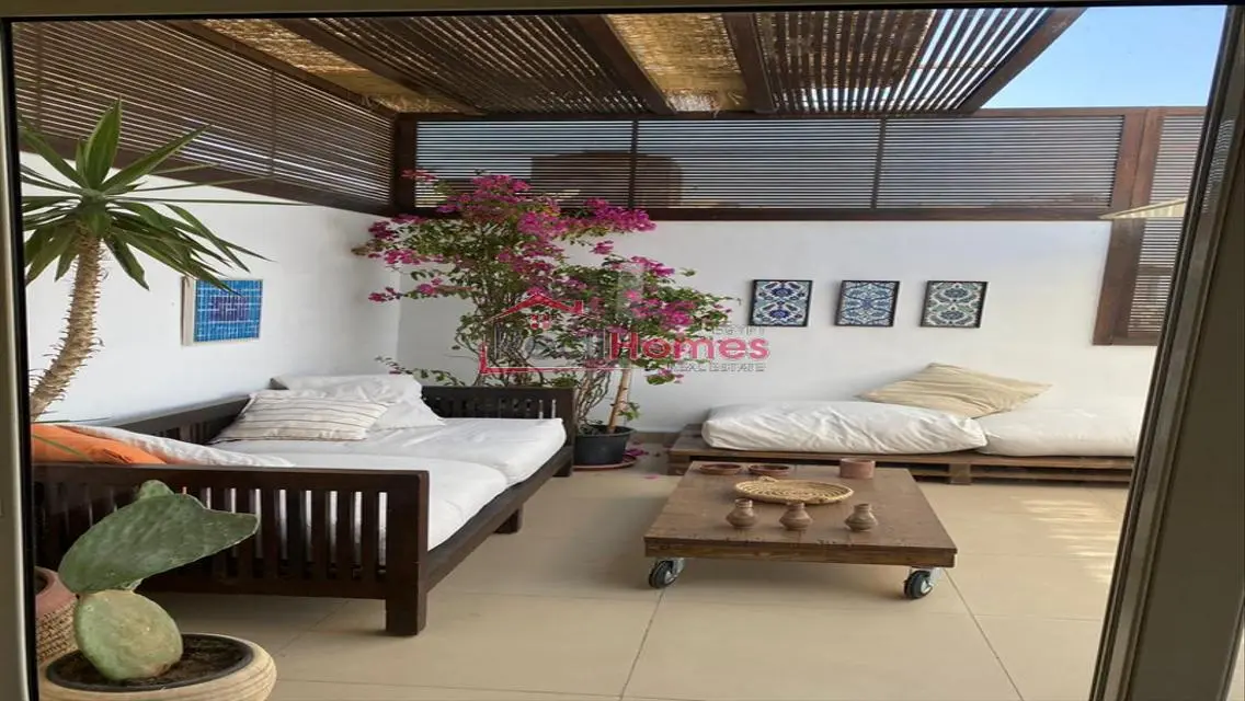 Ultra modern one bedroom apartment with a terrace