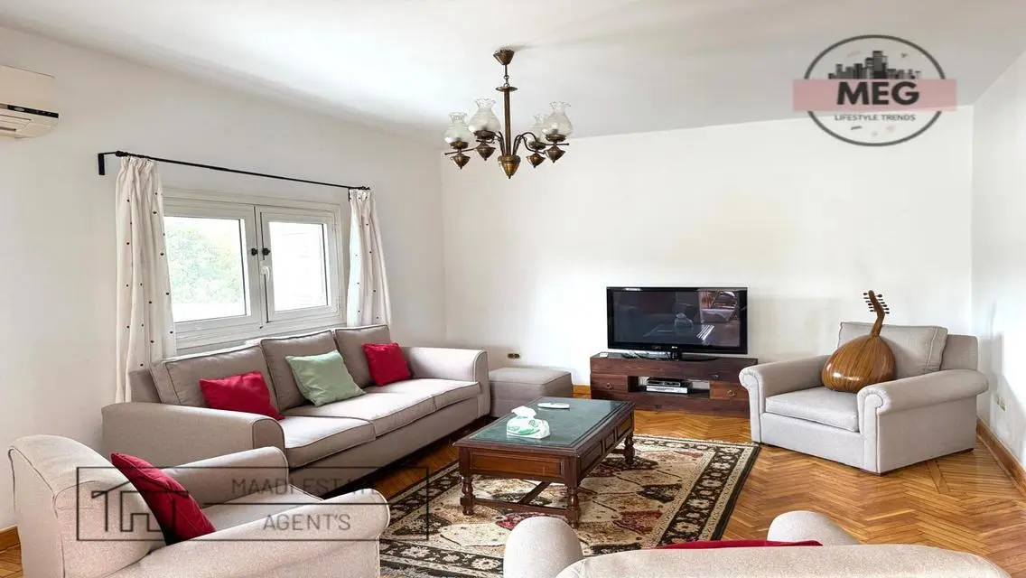 Sunny Apartment for Rent-Sarayat Maadi Prime Loc