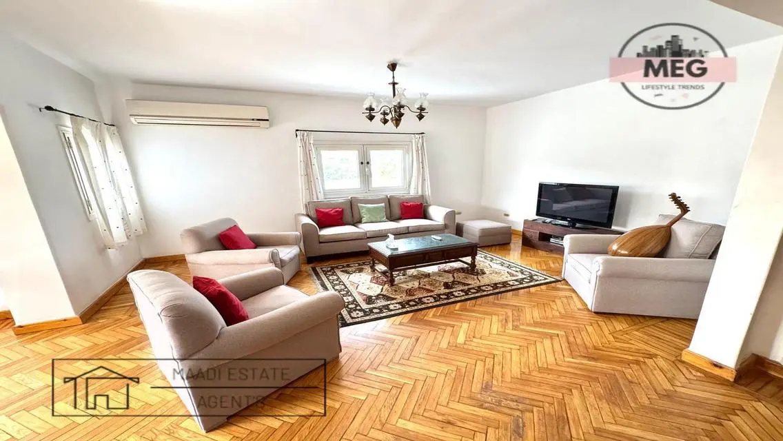 Sunny Apartment for Rent-Sarayat Maadi Prime Loc