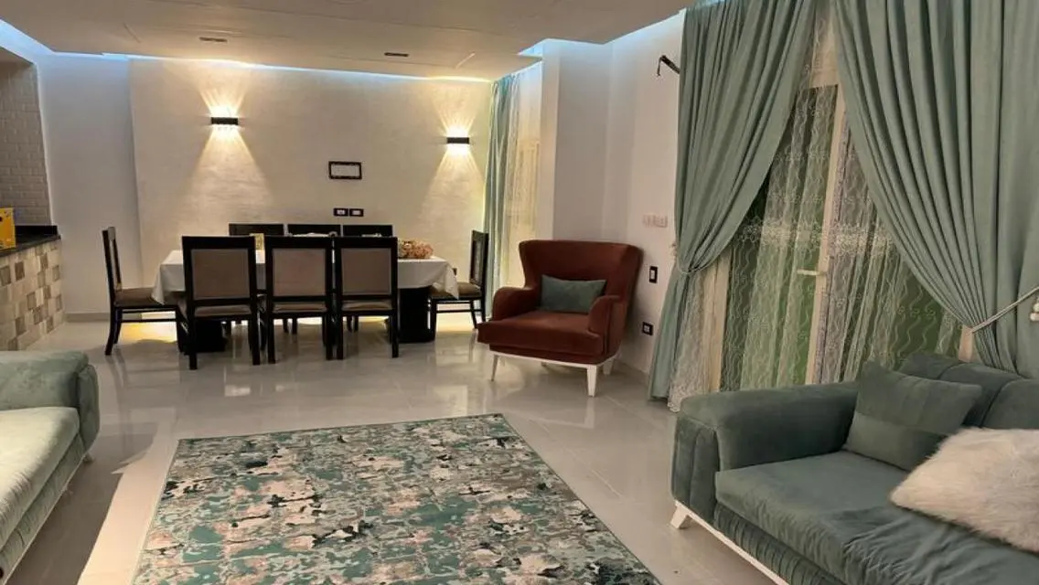 For rent furnished ground floor apartment in Zayed