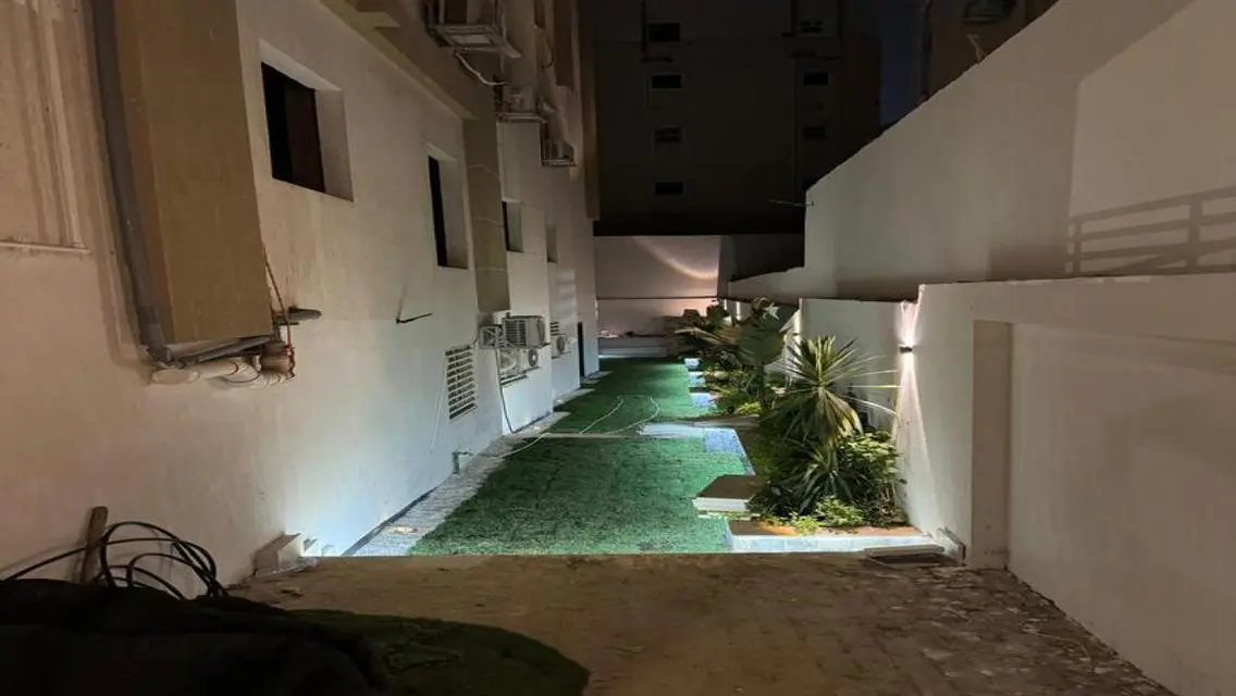 For rent furnished ground floor apartment in Zayed