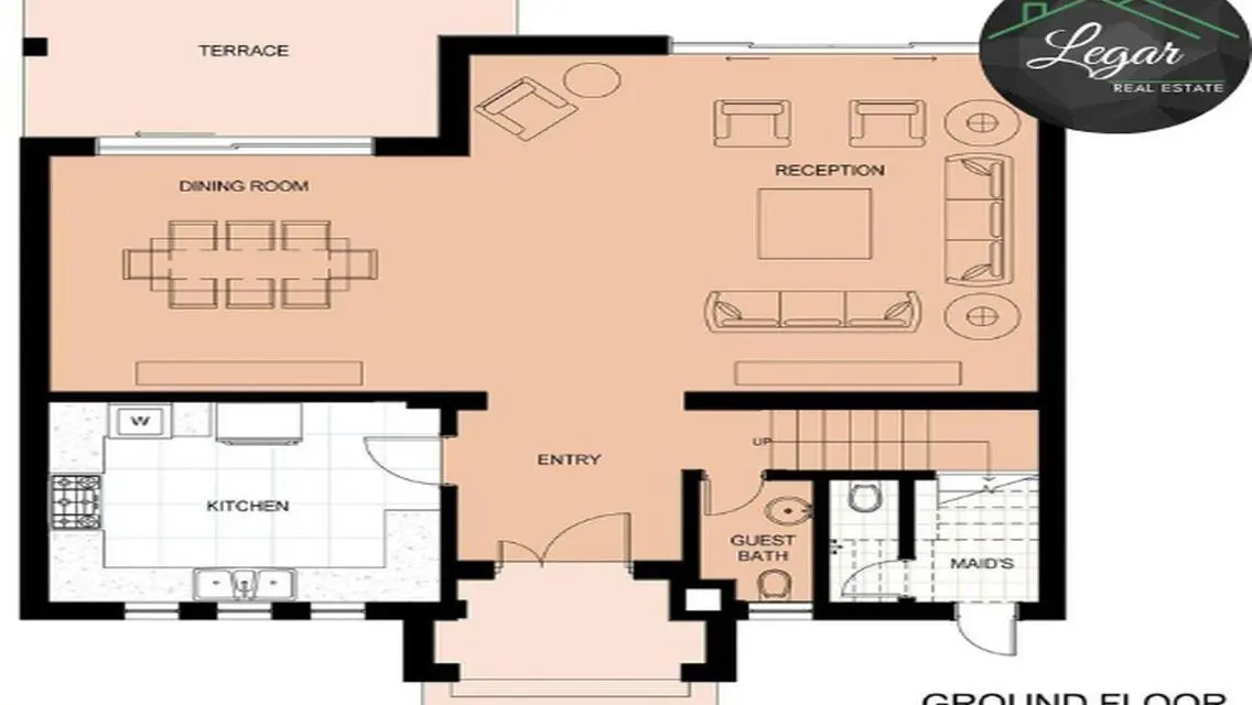 For rent twin house in Tilal El Gezira ½ furnished