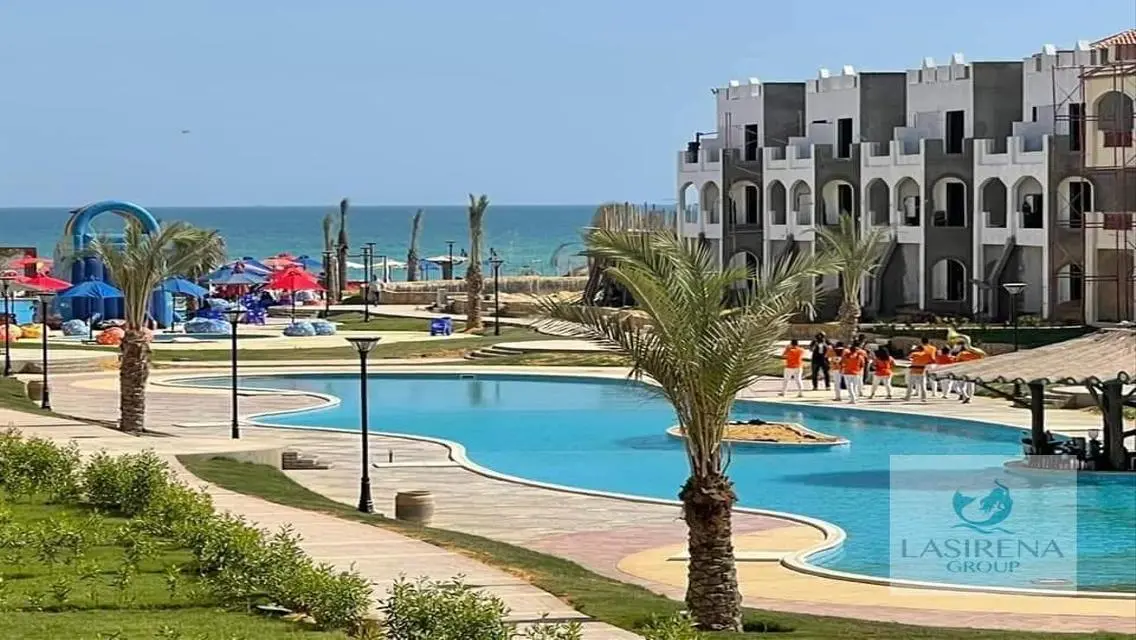 شالية للبيع تانى بروف قرية بالم بيتش فى عين السخنة
