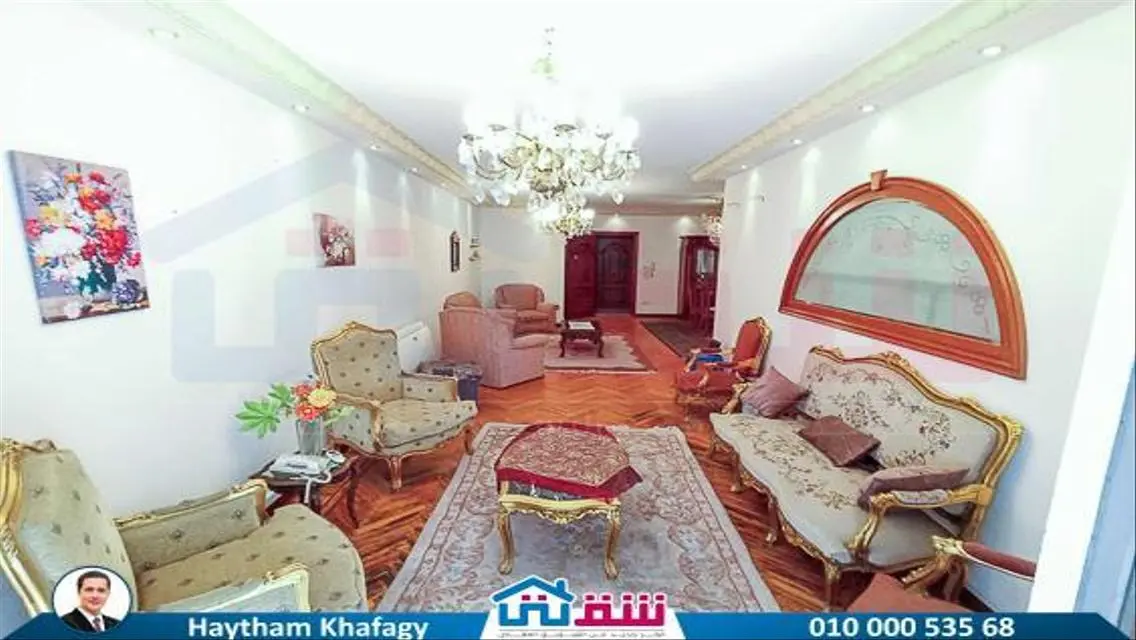 شقة للإيجار المفروش 200م رشدي - خطوات من شارع سوري