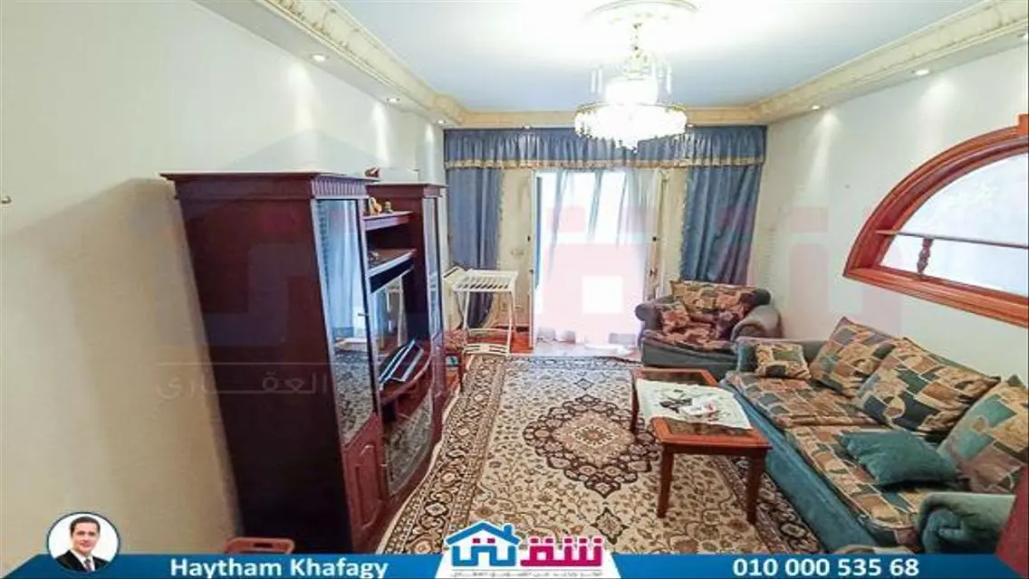 شقة للإيجار المفروش 200م رشدي - خطوات من شارع سوري