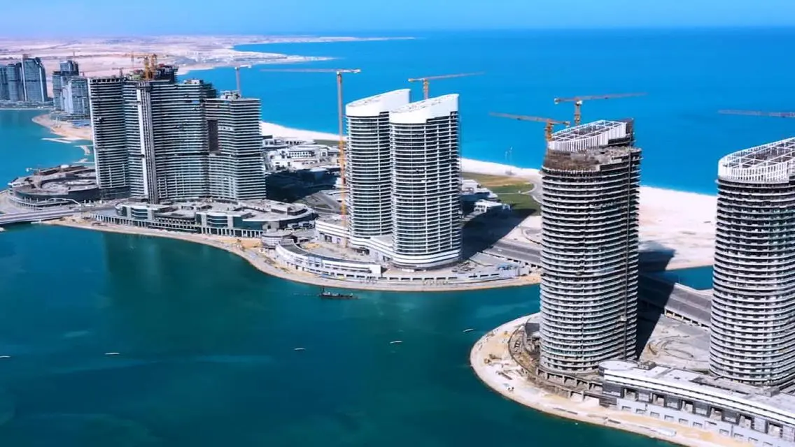 شاليه دابل فيو للبيع في ابراج العلمين, الساحل 154م