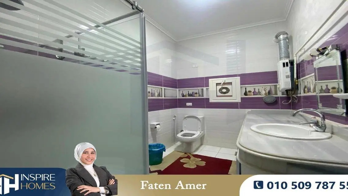 شقة للبيع 145م سموحة ( خطوات من فوزي معاذ )