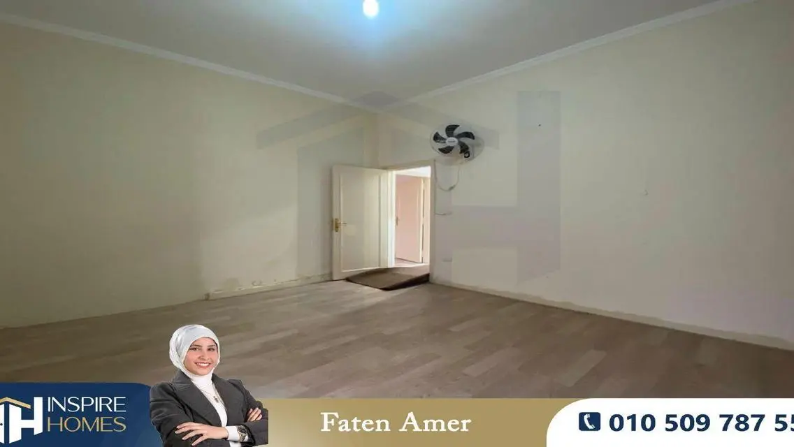 شقة للبيع 145م سموحة ( خطوات من فوزي معاذ )