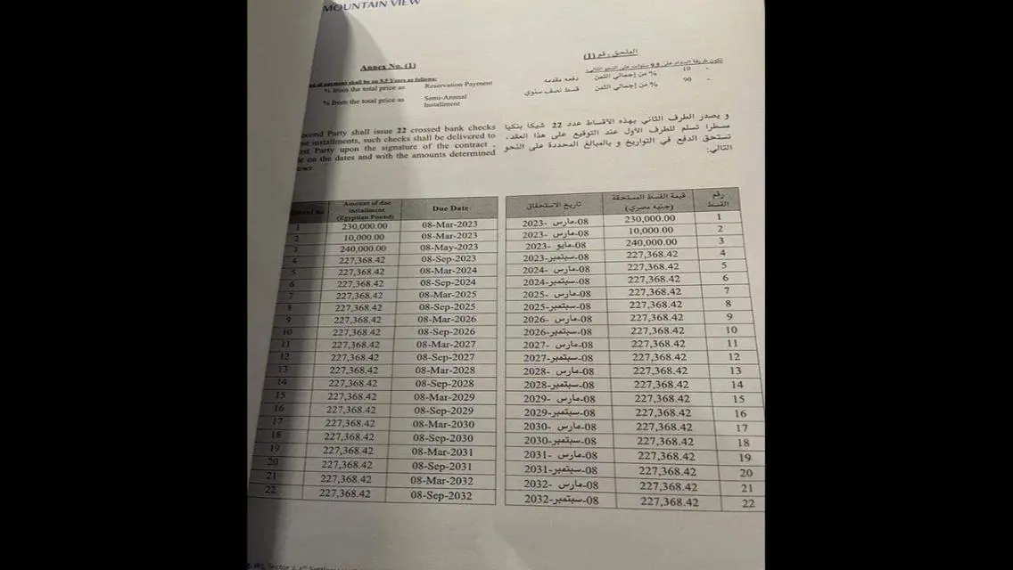شقه ريسيل في لاجون اكتوبر باقل مقدم 3 غرف