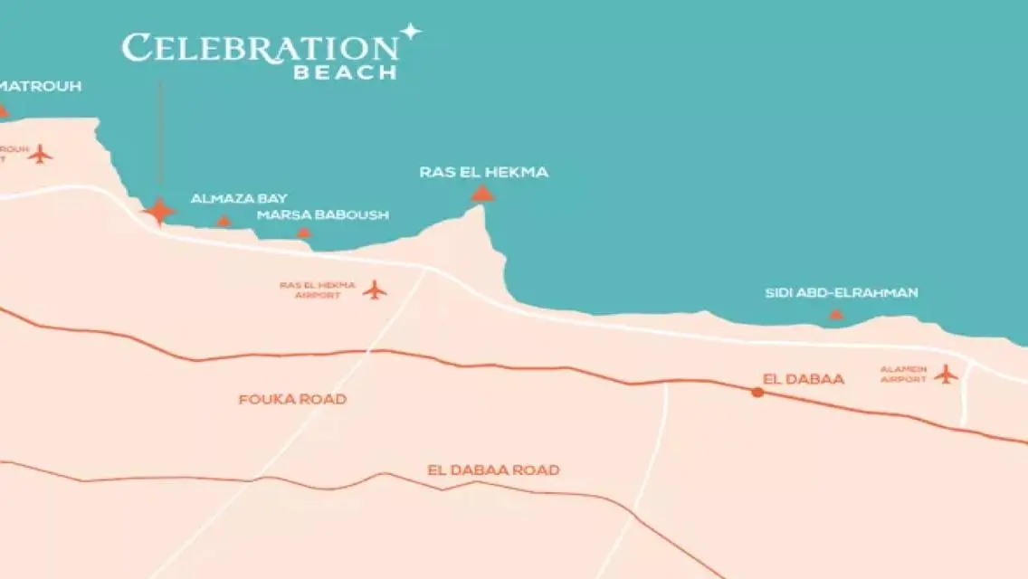 شاليه للبيع في قرية سيليبريشن ويست بيتش ,51م