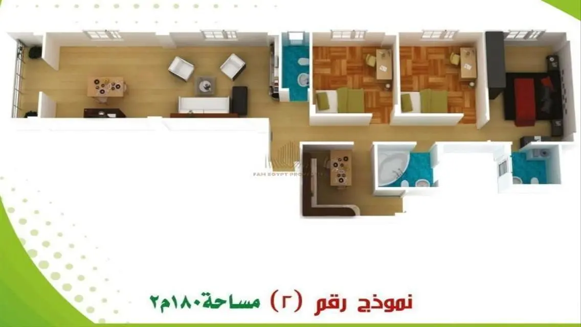 Luxurious 3-Bedroom Apartment with 2020 Square Meters