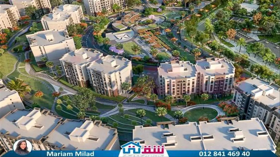 شقة للبيع 153م كومباوند اليكس ويست الإسكندرية