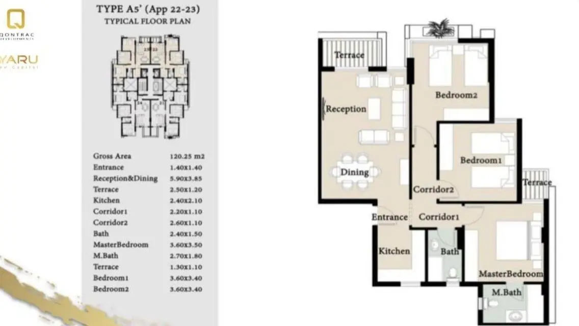 Apartment with 45% discount and installments 7 y