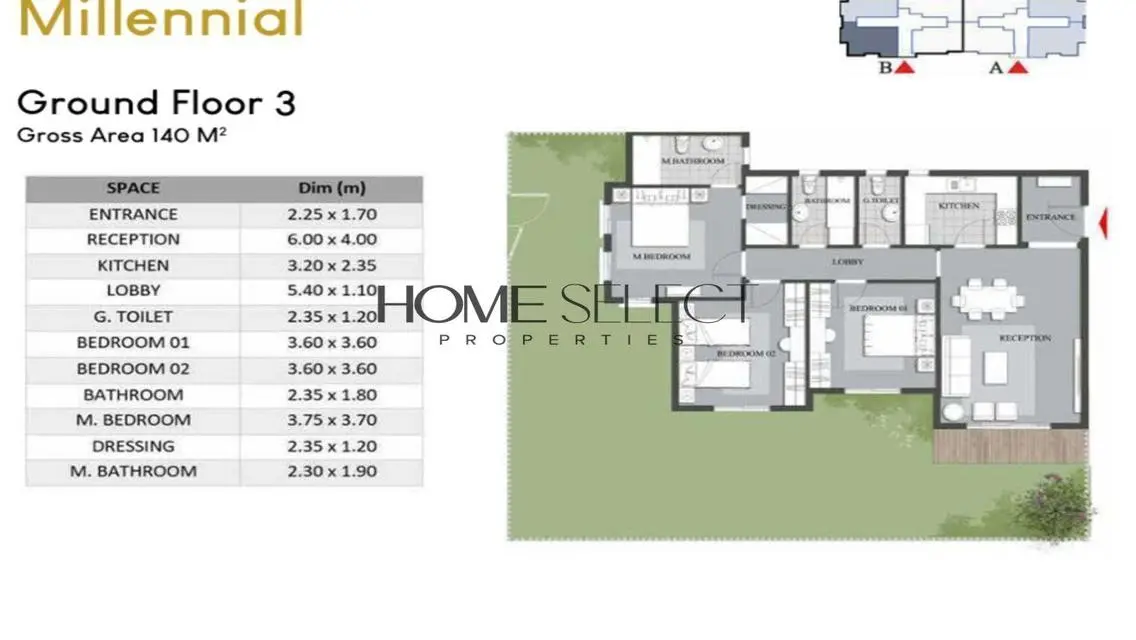 Corner 3 Bedroom + Garden - MV I-City October