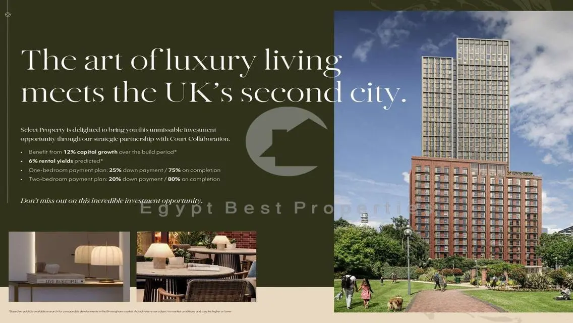 Apartment On Sale In Birmingham UK FullyFinished .