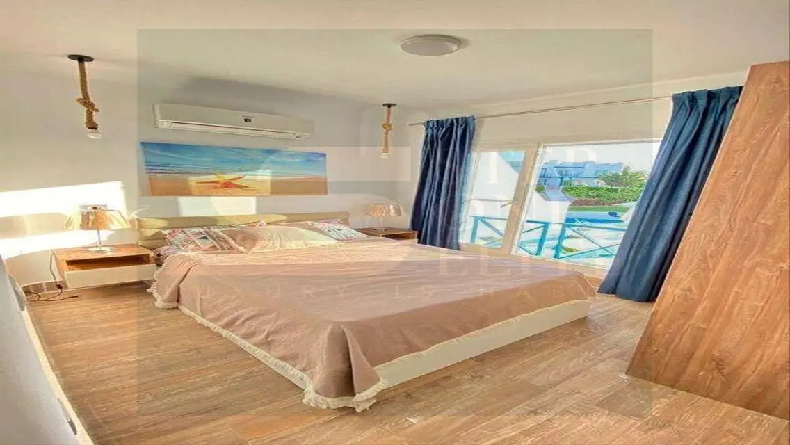 Chalet for sale, double view, finished in ElSokhna
