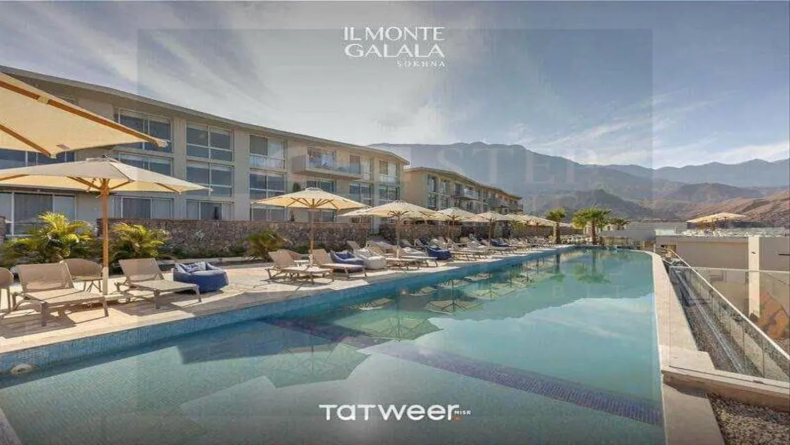 Chalet for sale, double view, finished in ElSokhna