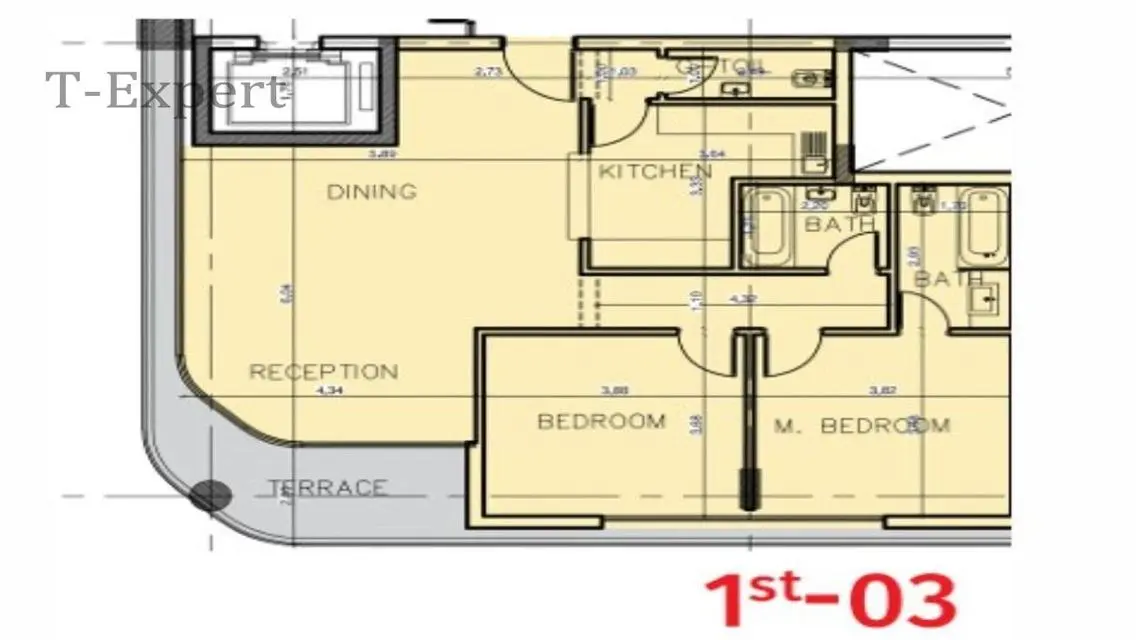 Fully finished apartment in bloomfields comp.