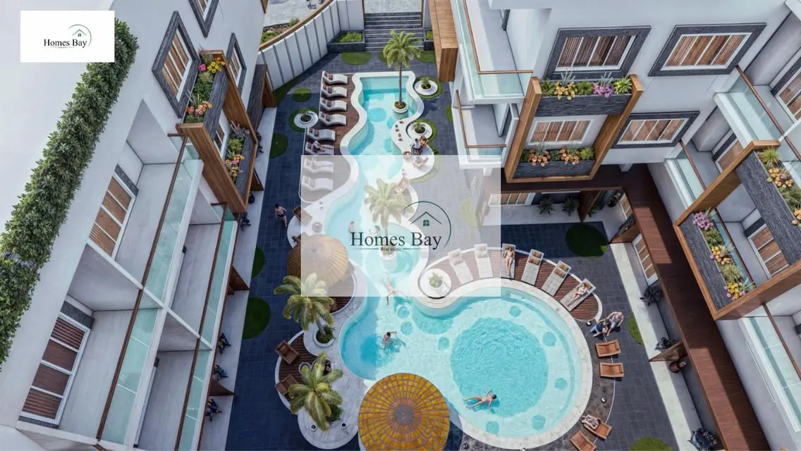 Charming Apartment with Stunning Garden Pool View