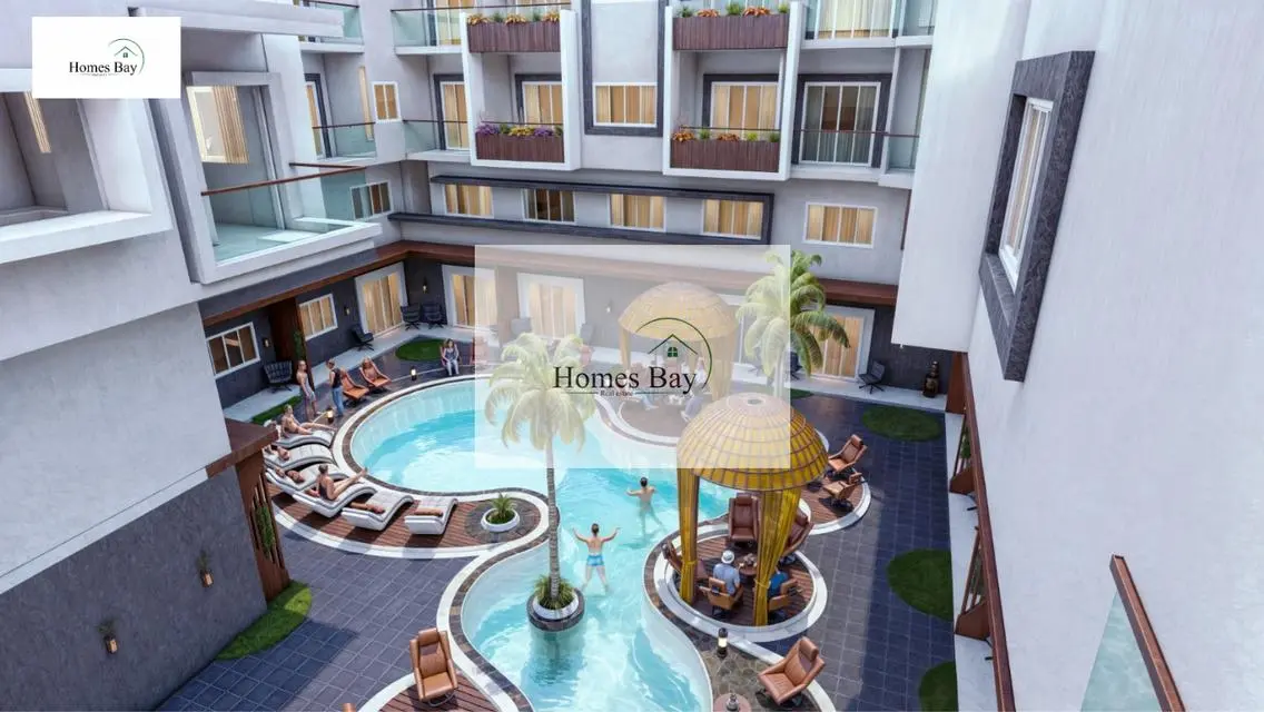 Charming Apartment with Stunning Garden Pool View