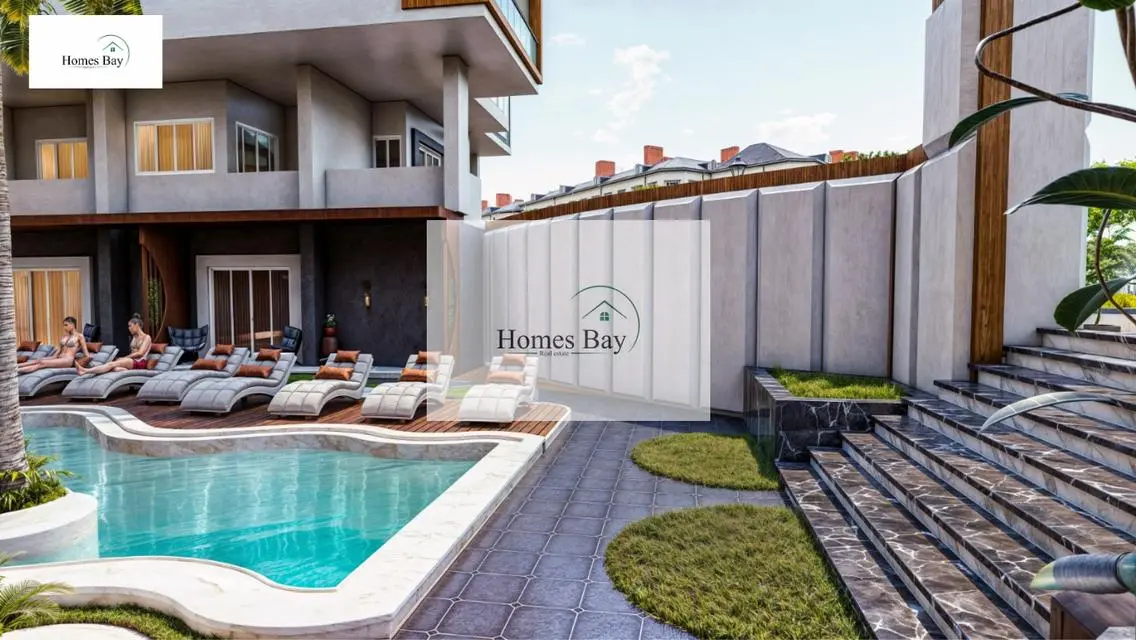 Charming Apartment with Stunning Garden Pool View
