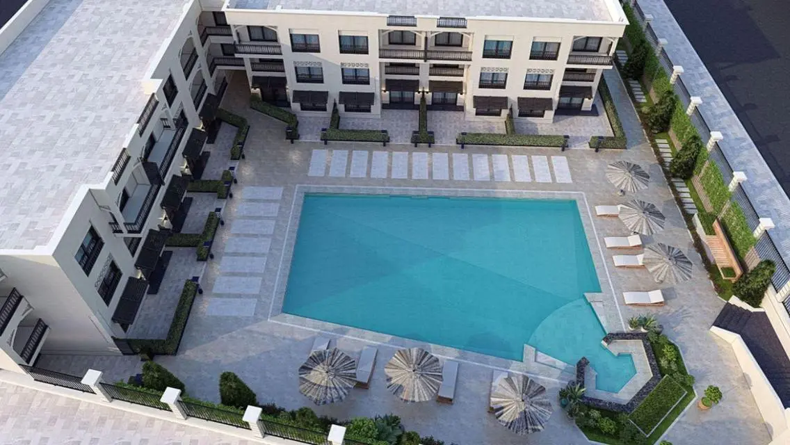 Studio with Private Garden in Almaza Suites