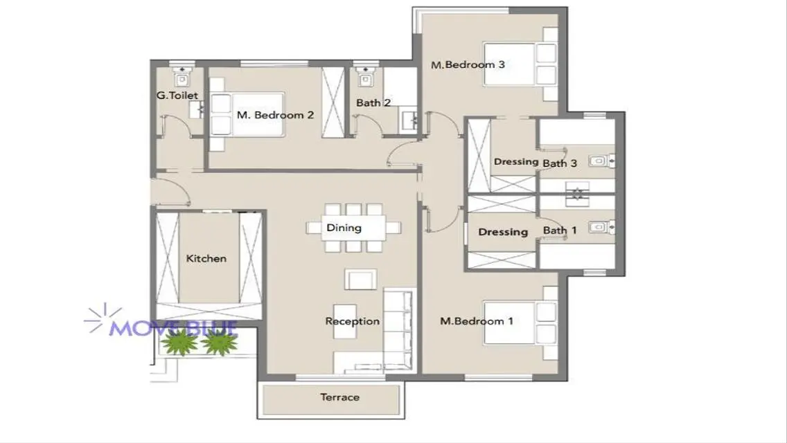 OFFER PRICE| ground floor| 3 bedroom| 160m|Badya