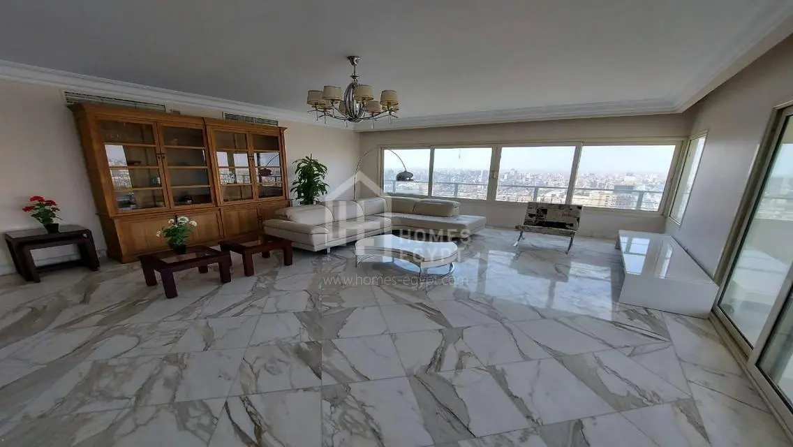 Stunning Nile View Furnished Apt for Rent in Dokki