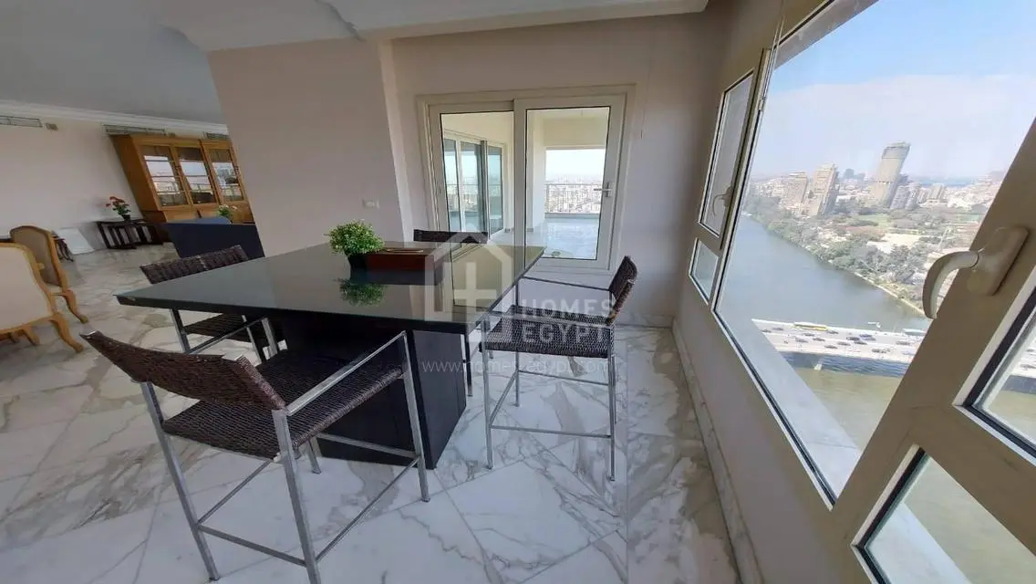 Stunning Nile View Furnished Apt for Rent in Dokki