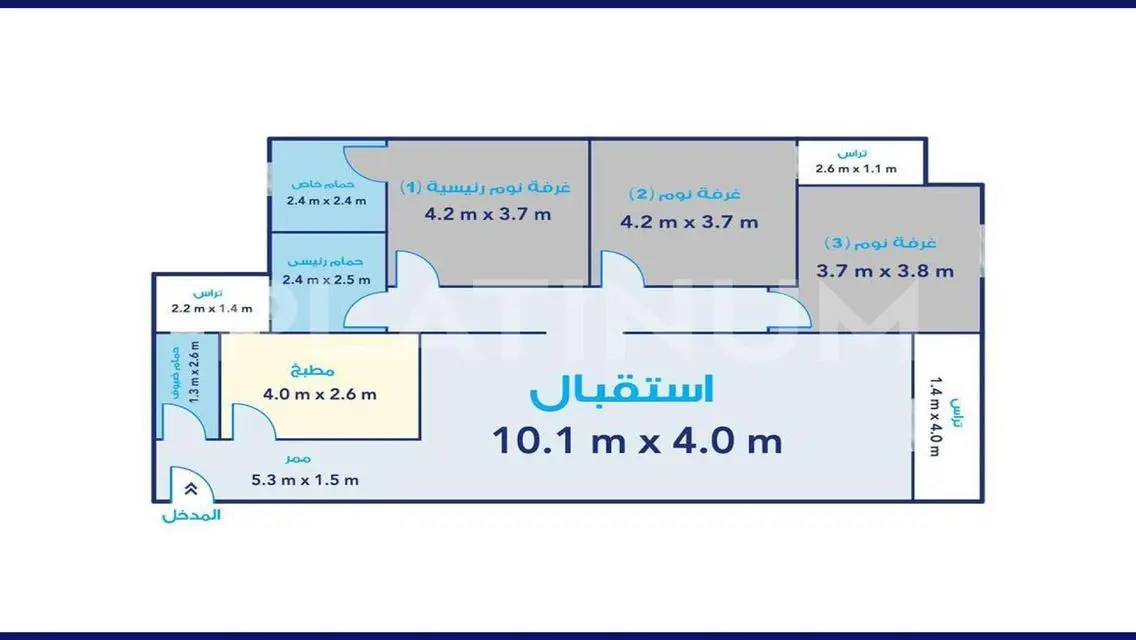 شقة مرخصة للبيع 175 م , كومباوند مروج  (سموحة)