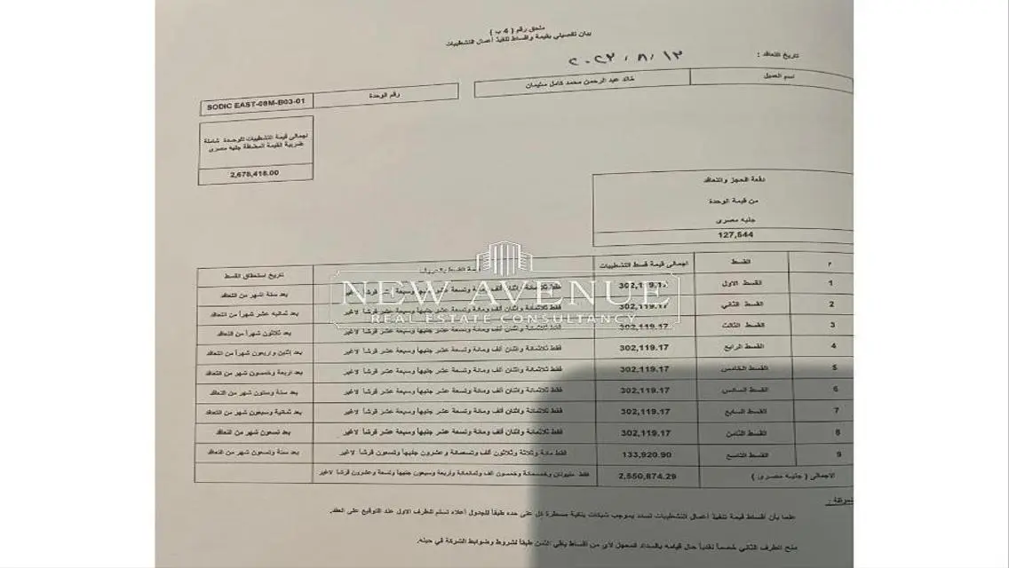 شقة ارضي بحديقة خاصة في سوديك ايست - مرحلة اوك