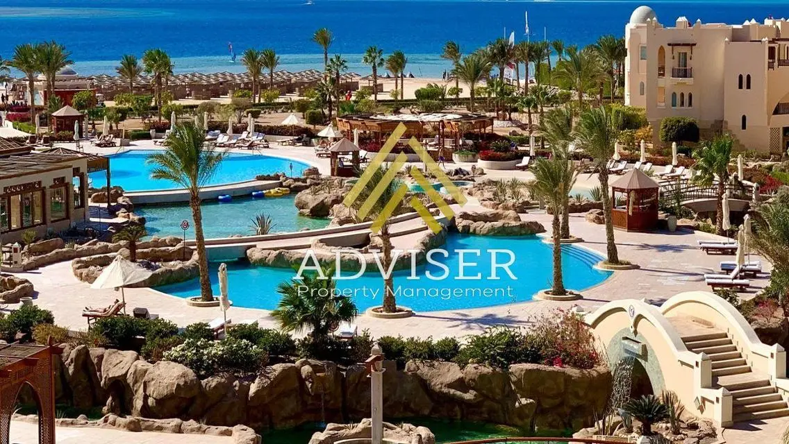 شاليه علي البحر بمقدم 10% في سوما باي الغردقة