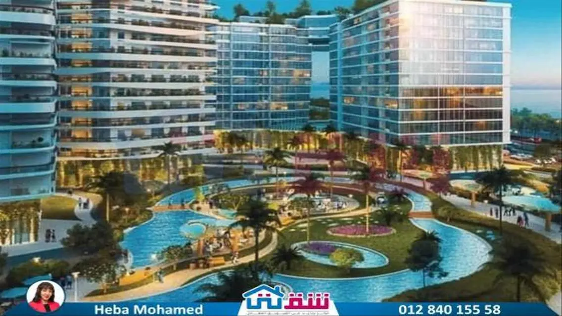 شقة للبيع 213م سموحة - كومباوند سكاي لاين