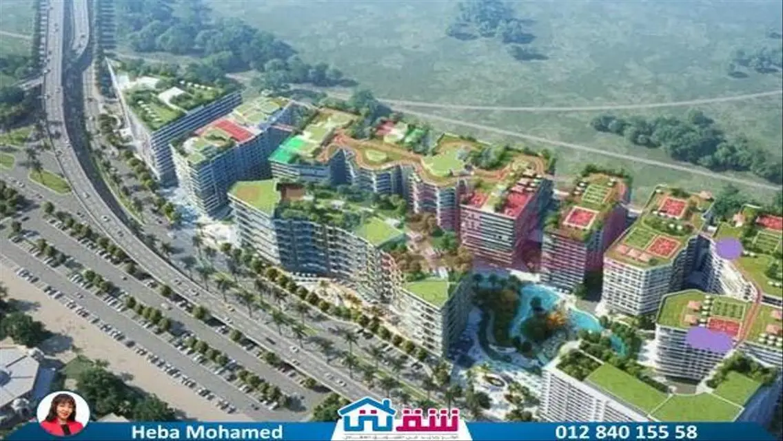 شقة للبيع 213م سموحة - كومباوند سكاي لاين