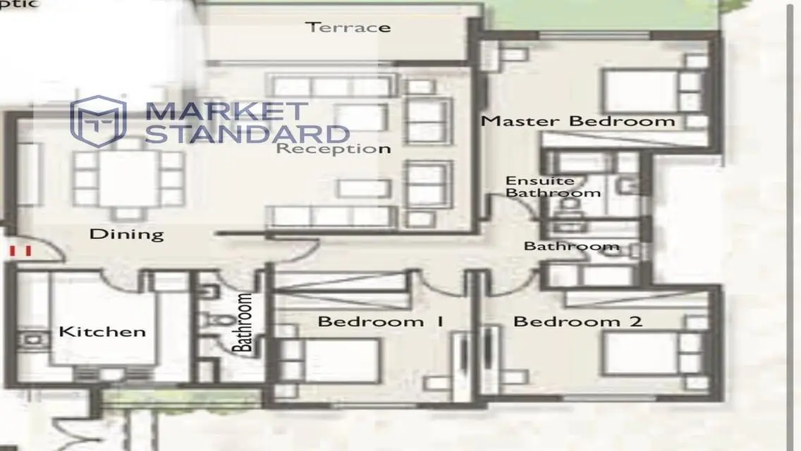 Fully finished Apartment For Sale at Palm Parks