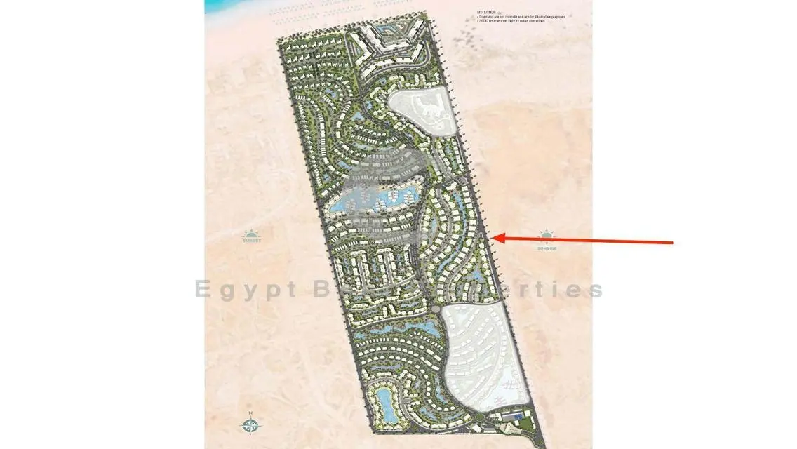 شاليه 116 متر للبيع في مشروع جون سوديك الساحل  .