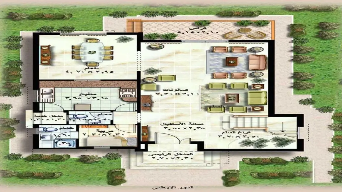 Villa for sale at a special price and garden view
