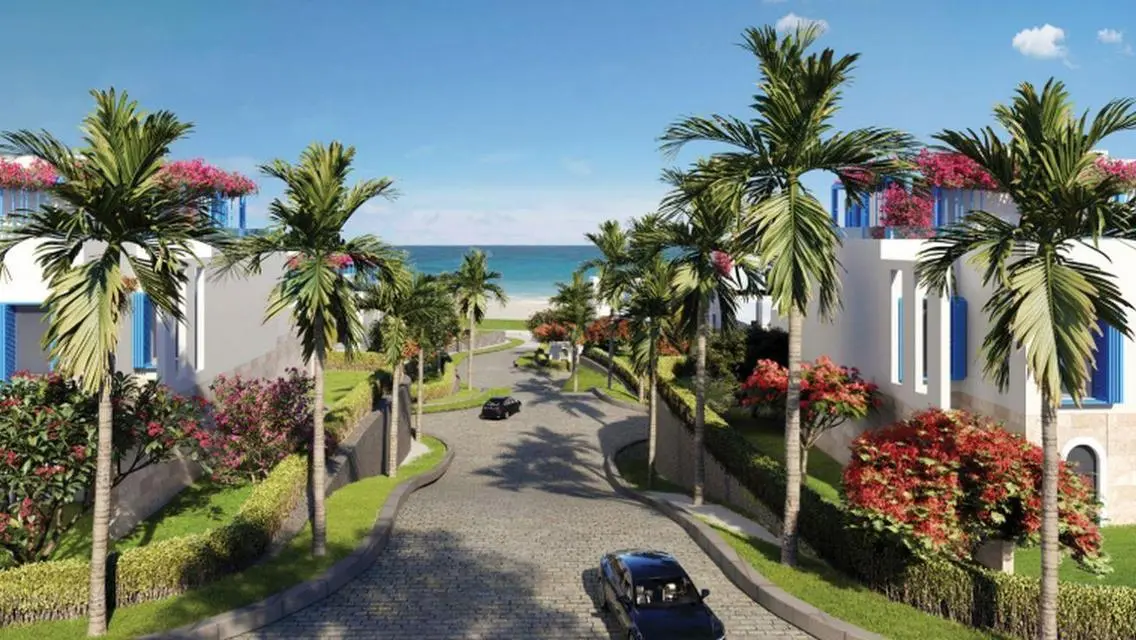 Sea view villa in Naia Bay, finished  next to Fouk