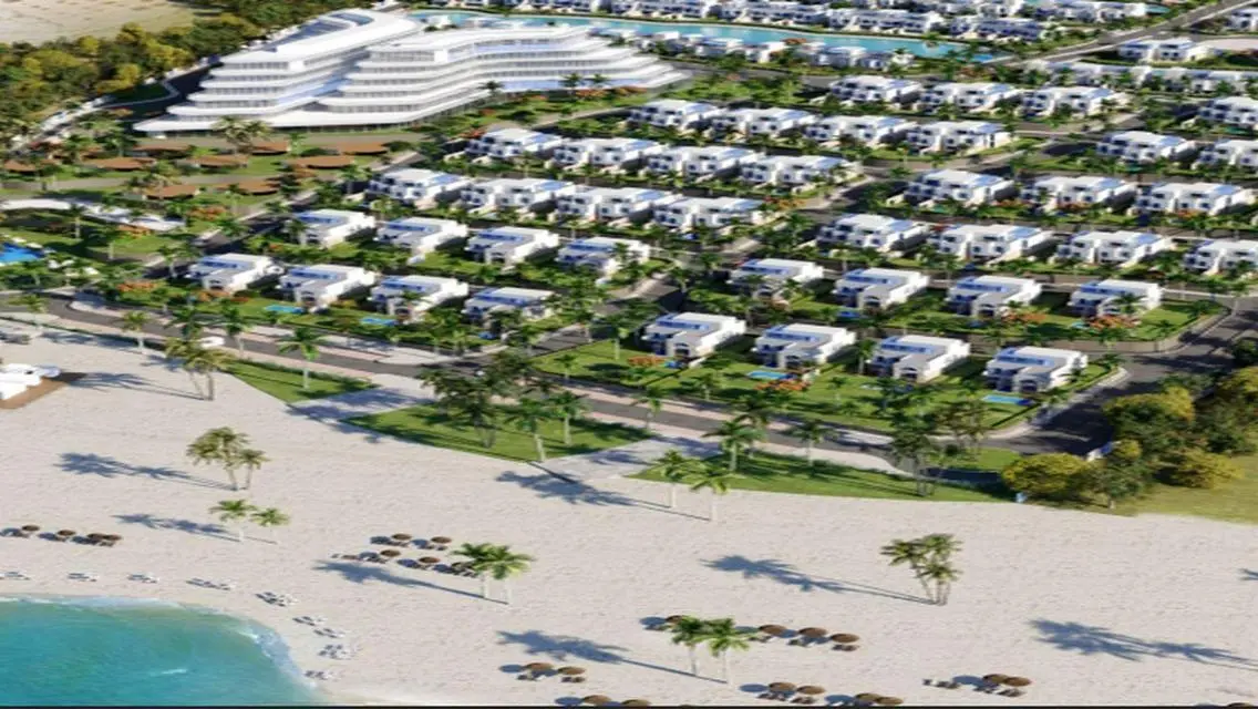 Sea view villa in Naia Bay, finished  next to Fouk