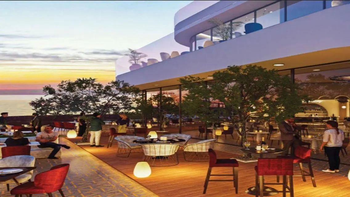 Sea view villa in Naia Bay, finished  next to Fouk