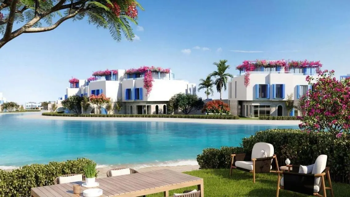 Sea view villa in Naia Bay, finished  next to Fouk