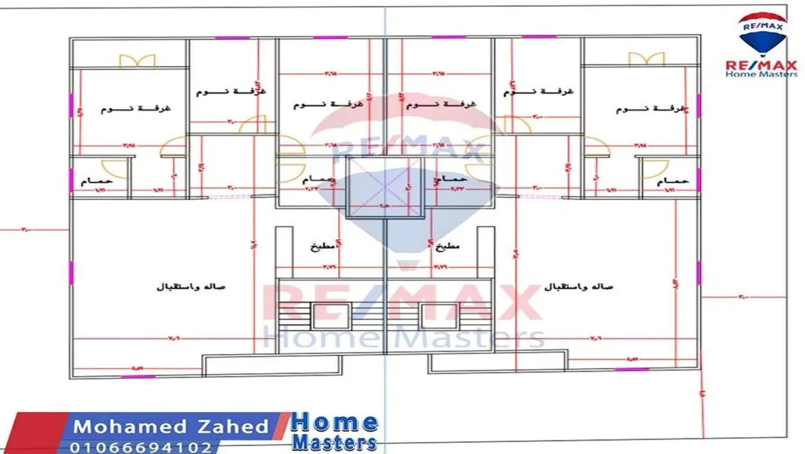 شقة للبيع بدمياط الجديدة القرية الذكية راس و ديل